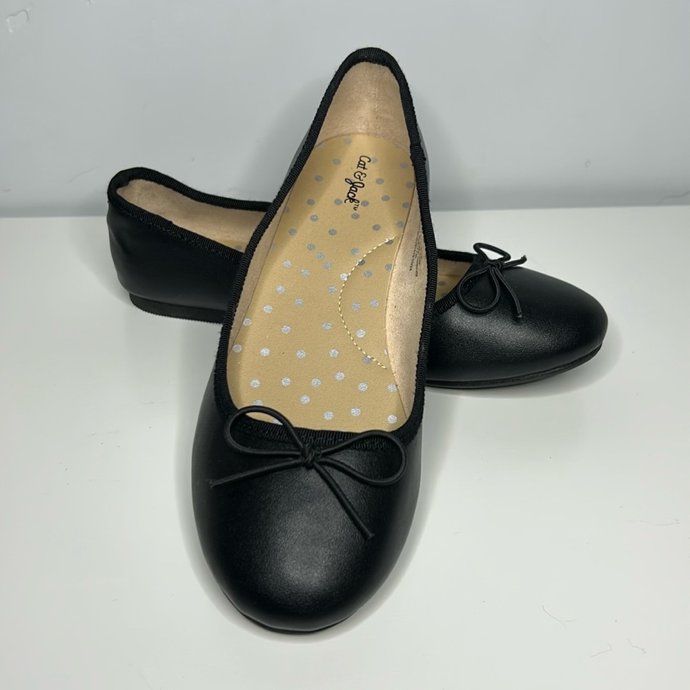 Cat & Jack girl's black ballet dress shoe, flats Size 1